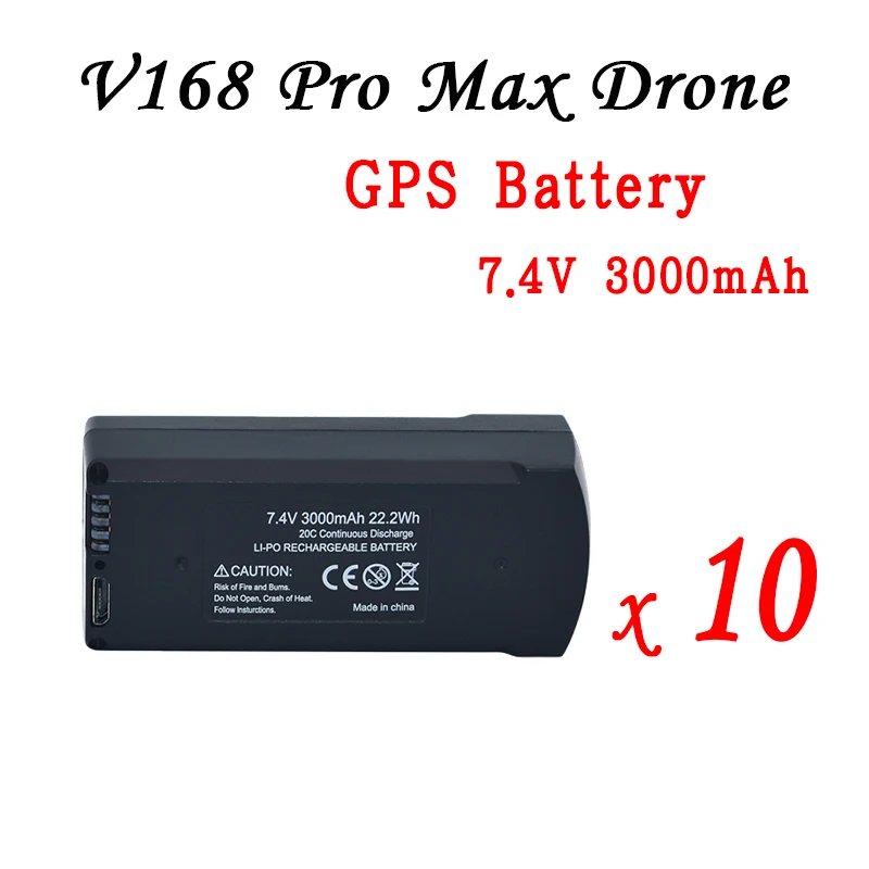 7.4V 3000mAh-10Pcs