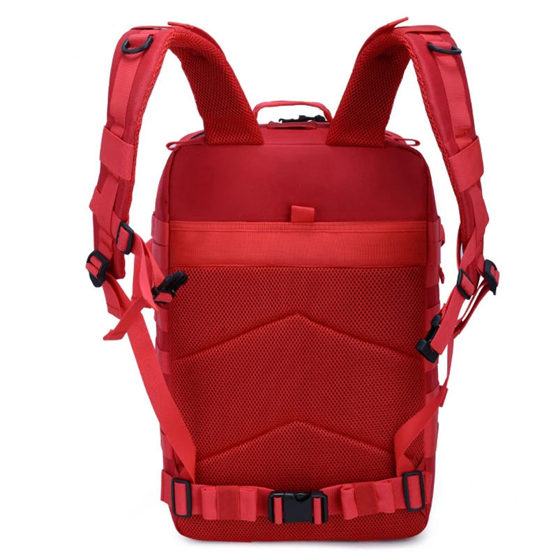 Mochila táctica de 45l, bolsa de viaje al aire libre, mochila MOLLE de Fitness, mochila escolar para gimnasio EDC, mochila de senderismo, soporte para botella de bruja - imagen 4