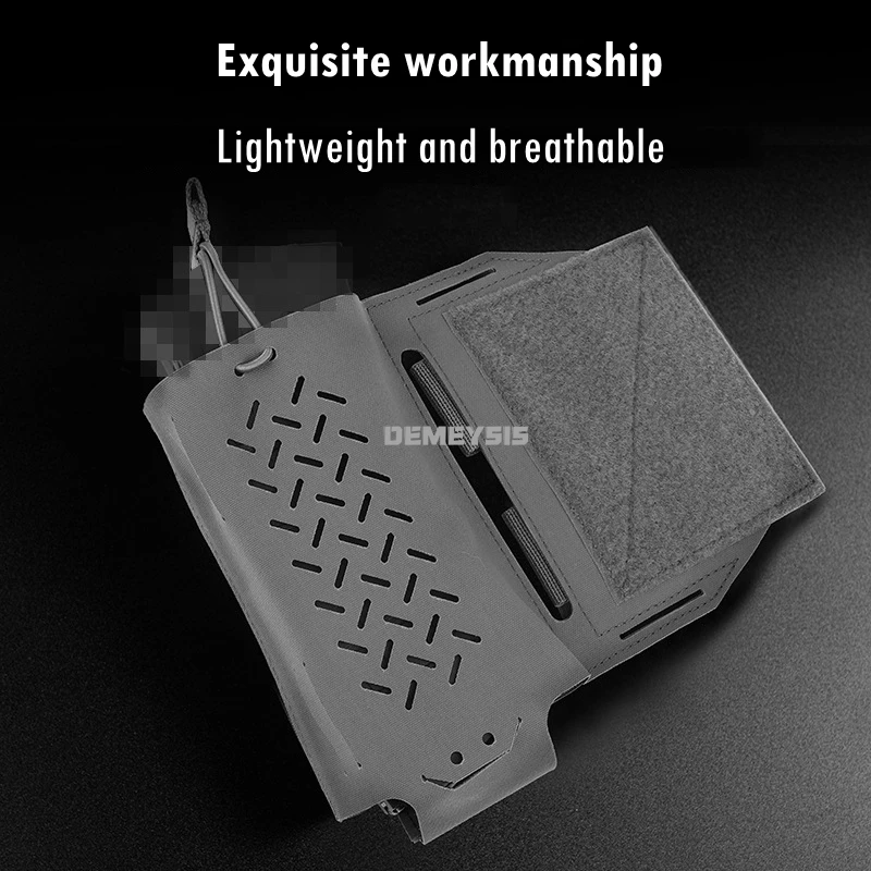 Bolsa expansora táctica para ala, soporte para Radio, chalecos CS Airsoft para exteriores, almacenamiento de revistas, cuerda elástica, aparejo de pecho para caza, bolsa lateral - imagen 5