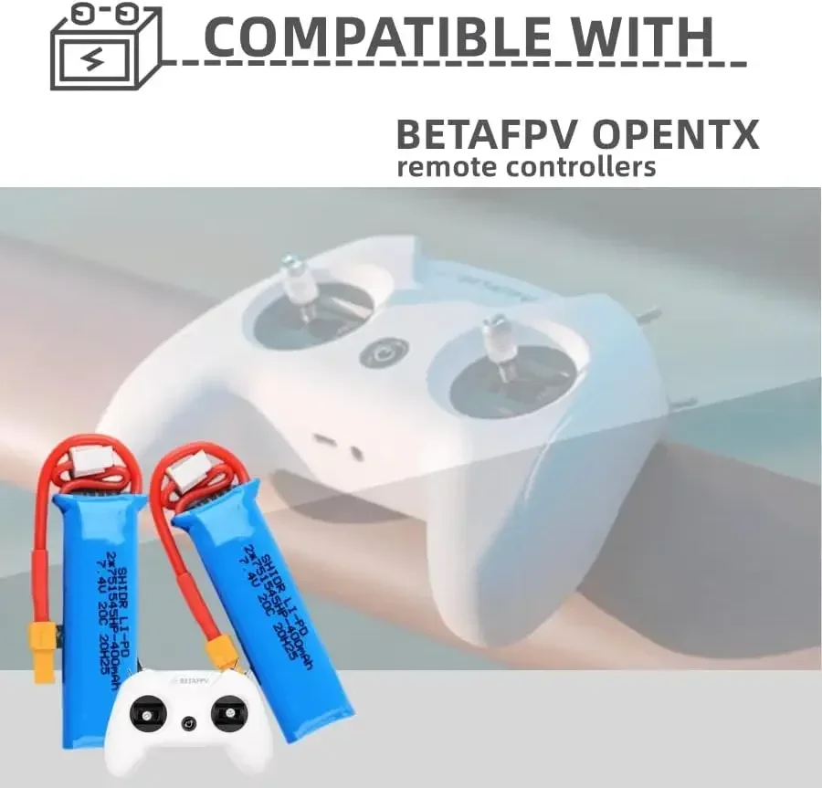 Batería LiPo para transmisor BETAFPV LiteRadio 2 SE compatible - imagen 5