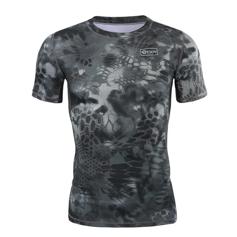 Camisetas tácticas de camuflaje para hombres, ropa informal de manga corta de verano, ropa de moda, Camisetas estampadas de alta calidad - imagen 3