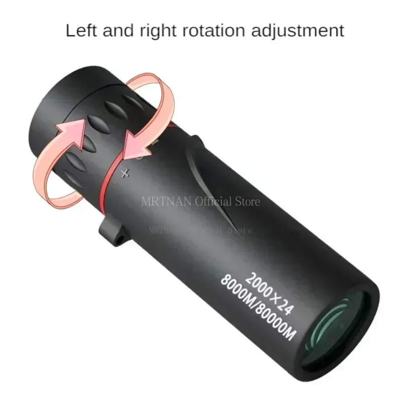 Mini telescopio Monocular portátil de visión nocturna HD, 2000x24, impermeable, para acampar al aire libre, escalada, avistamiento de aves - imagen 4