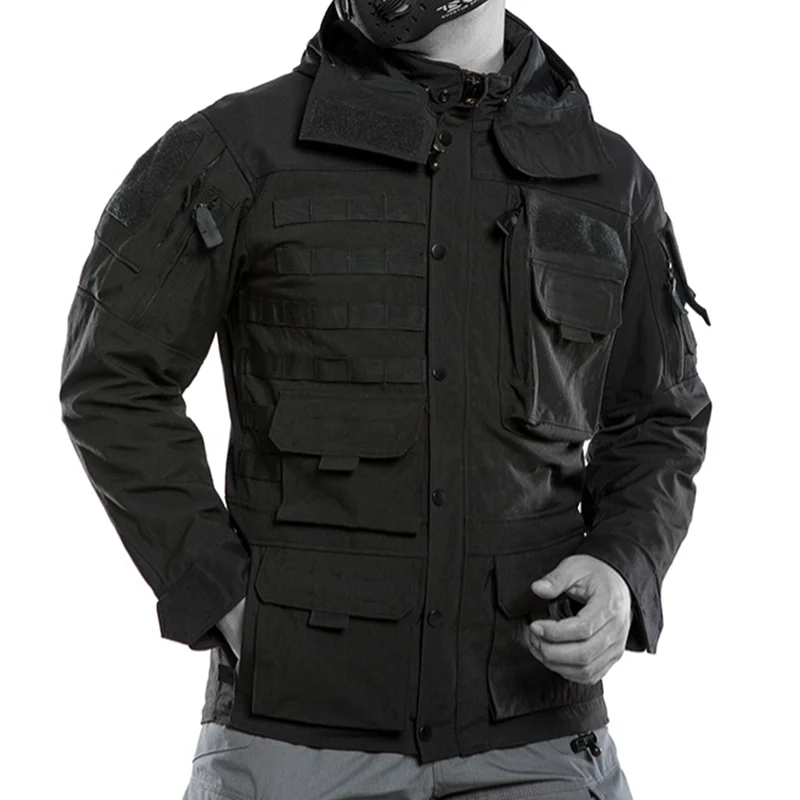 Chaqueta táctica Ninja Mark 5 para hombre, ropa de trabajo gruesa, chaqueta cortavientos, traje de motocicleta, Trekking al aire libre, senderismo, abrigo de caza de combate - imagen 5