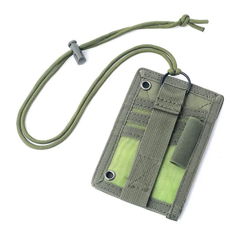 Portatarjetas de identificación de caza ajustable, bolsa táctica, carpeta de archivos, bolsa colgante en el pecho, tarjeta de identificación, organizador de tarjetas de crédito - imagen 4