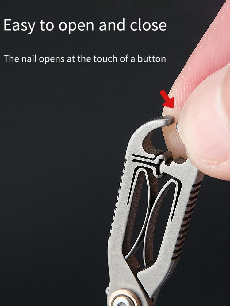 Tijeras de pesca de aleación de titanio, Mini tijeras de mano portátiles - imagen 4