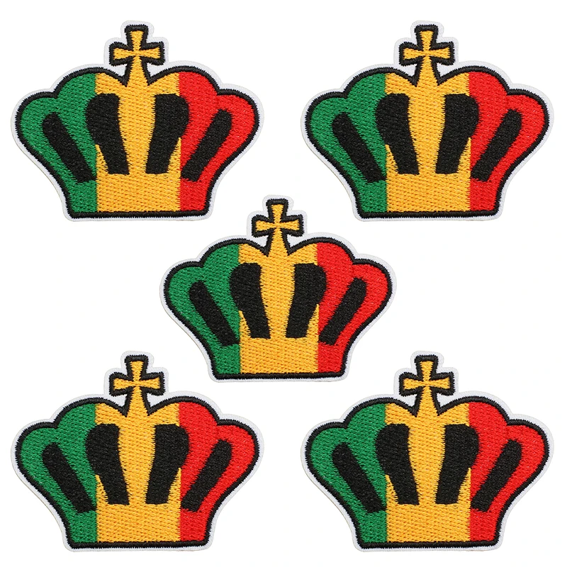 10 unids/lote, parches bordados negros del Día de la independencia con tema de unidad, parches para planchar DIY para ropa, chaquetas, sombreros, insignias de costura - imagen 5