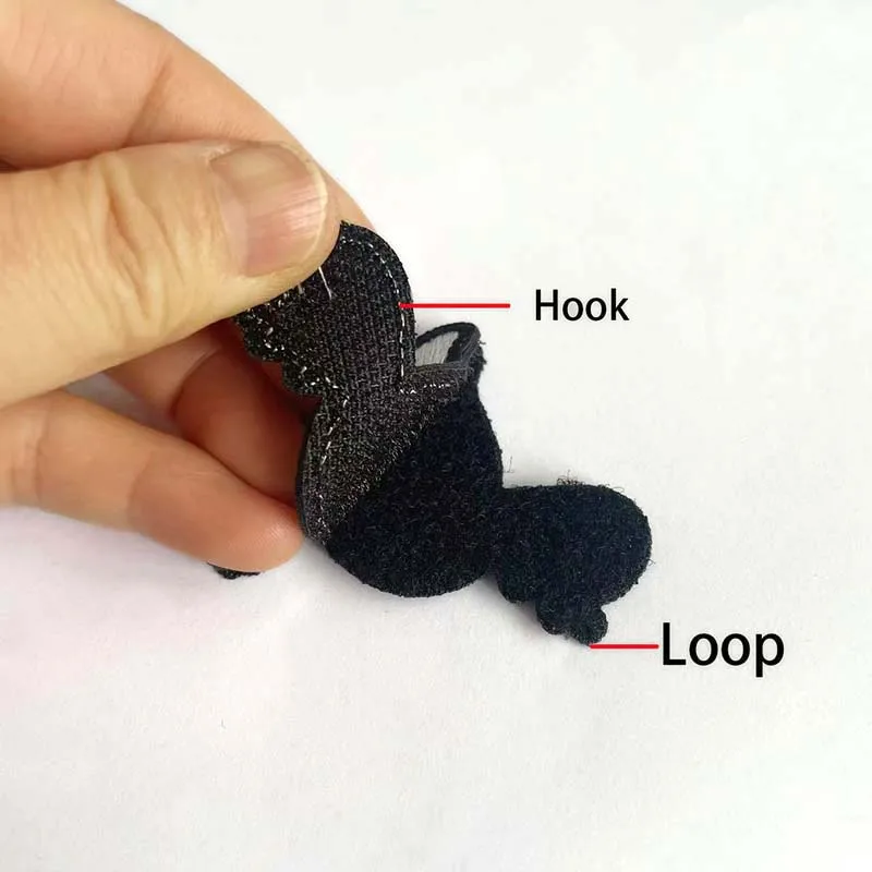 Parche de gancho y bucle bordado con apliques de tela de Animal con cuchillo, ganso de paz, rana enojado, gato, insignias tácticas de pato, pegatina para ropa - imagen 5