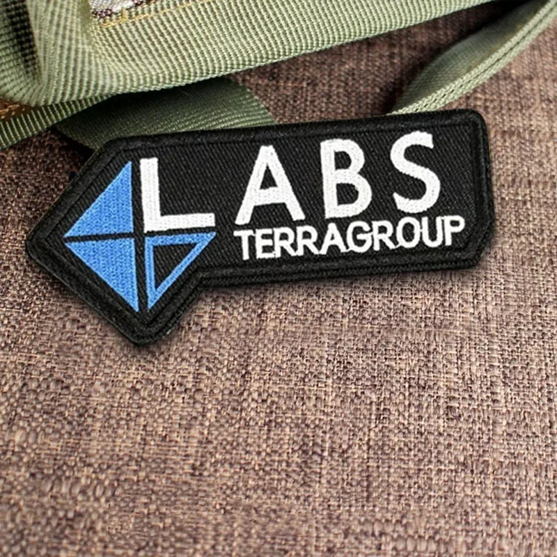 Parche táctico de moral LABS, parches bordados con gancho y bucle divertidos, insignia militar, pegatinas para mochila, brazalete, aplique para casco