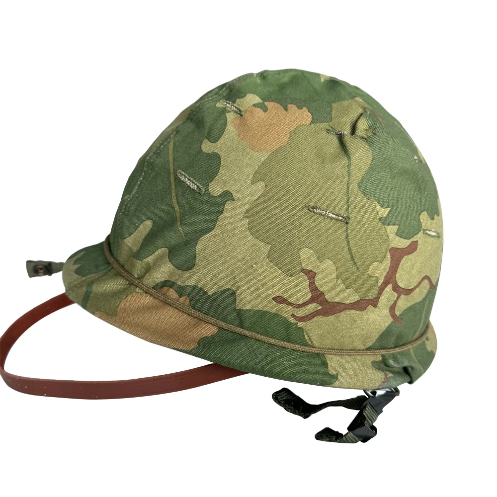 Casco de Vietnam Mitchell Vintage WWII soldados americanos táctico equipado casco de Vietnam Mitchell M1 - imagen 3