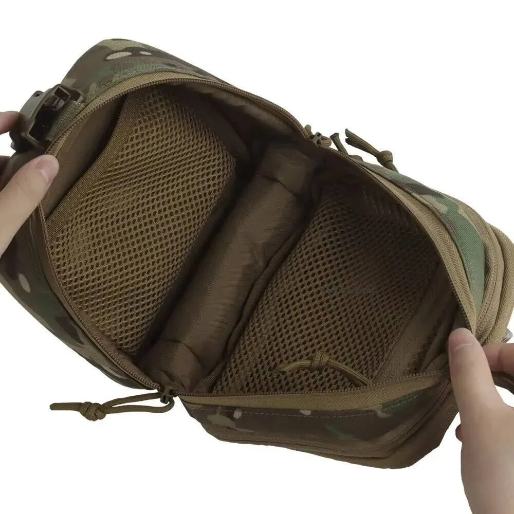 Bolsa táctica Molle Binocular NVG, estuche de almacenamiento para gafas de visión nocturna de doble capa, bolsa de protección a prueba de golpes, organización - imagen 5