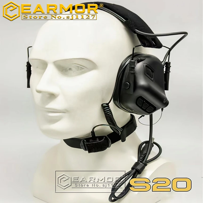 EARMOR S20 Micrófono de conducción ósea para auriculares tácticos M32 - imagen 4