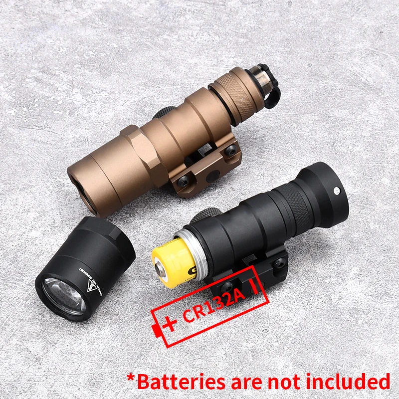 WADSN-linterna de gran potencia para caza, luz LED blanca momentánea, función constante, accesorio de riel de 20mm, M300B, M600C, Airsoft - imagen 4