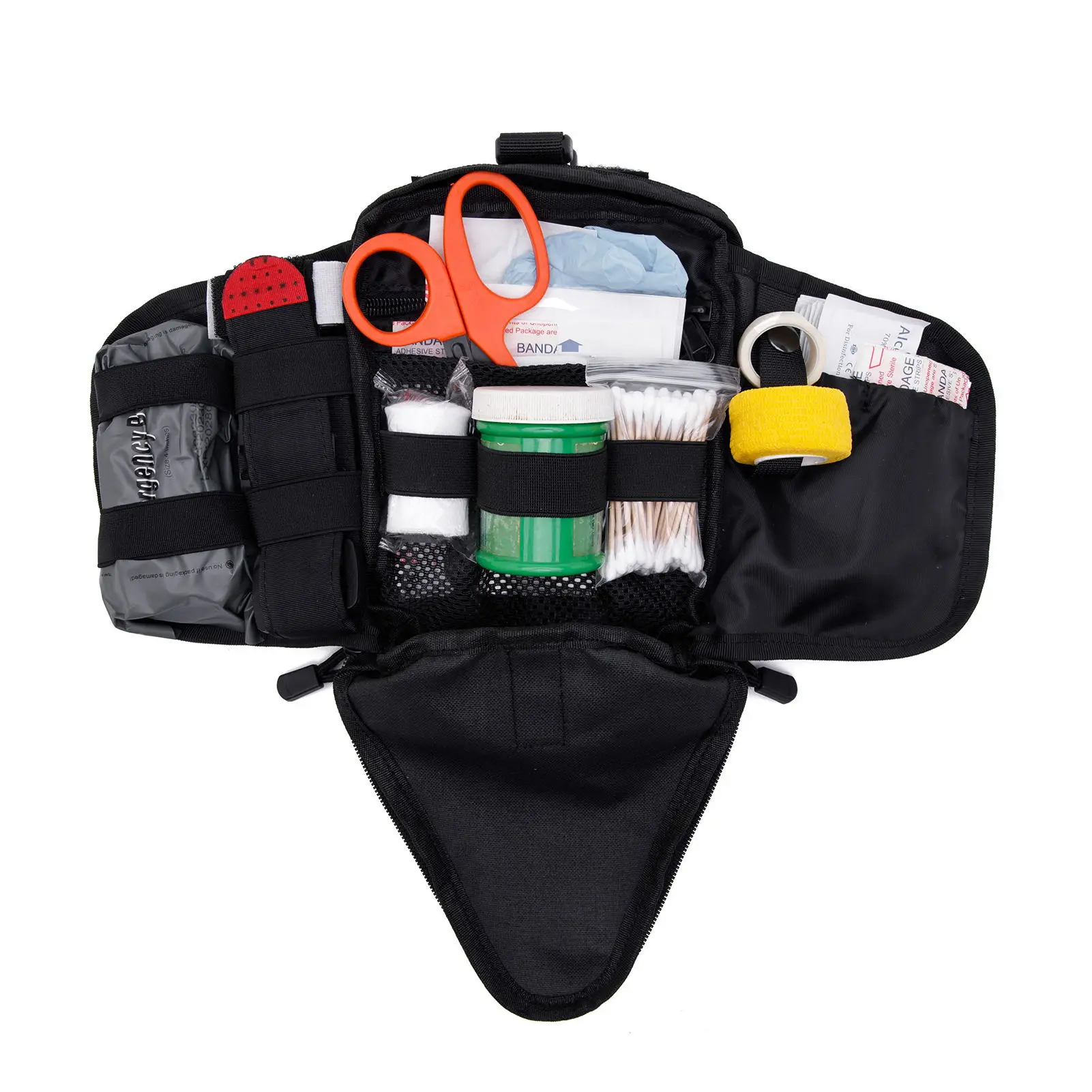 Bolsa médica táctica Molle para herramientas EDC, bolsa de primeros auxilios para acampar al aire libre, caza, supervivencia, EMT, paquete de cintura de emergencia - imagen 2