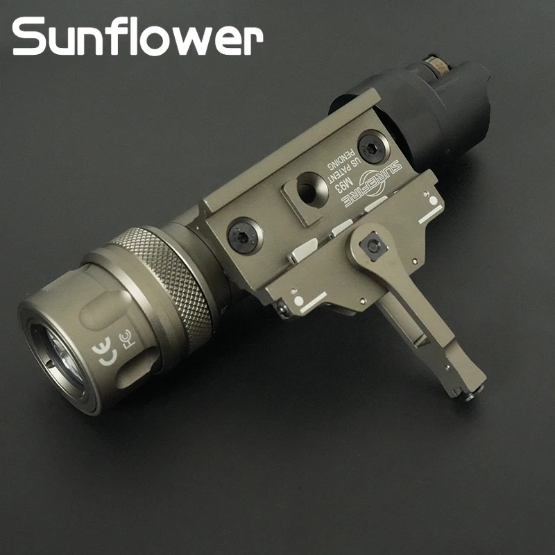 SOTAC-Iluminador táctico M952V IR, LED blanco, de doble salida interruptor remoto, linterna de presión, montaje QD, riel Picatinny - imagen 5