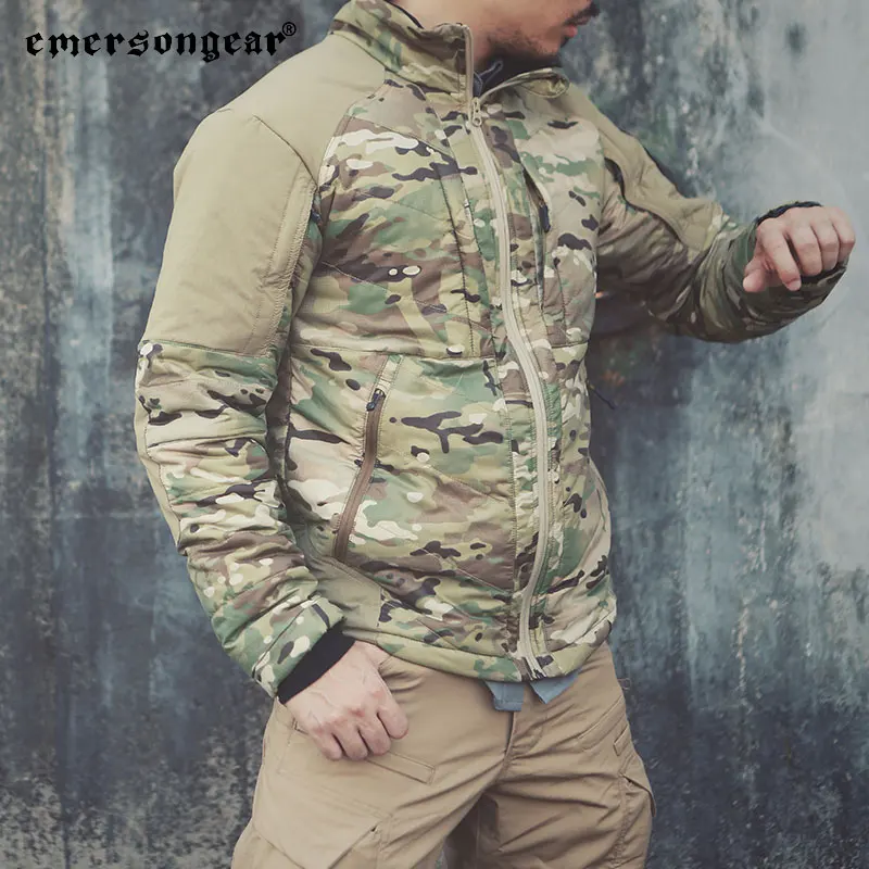 Emersongear-Chaqueta térmica con etiqueta azul para hombre, abrigo de concha suave, cortavientos táctico cálido, para senderismo y caza, MC - imagen 3