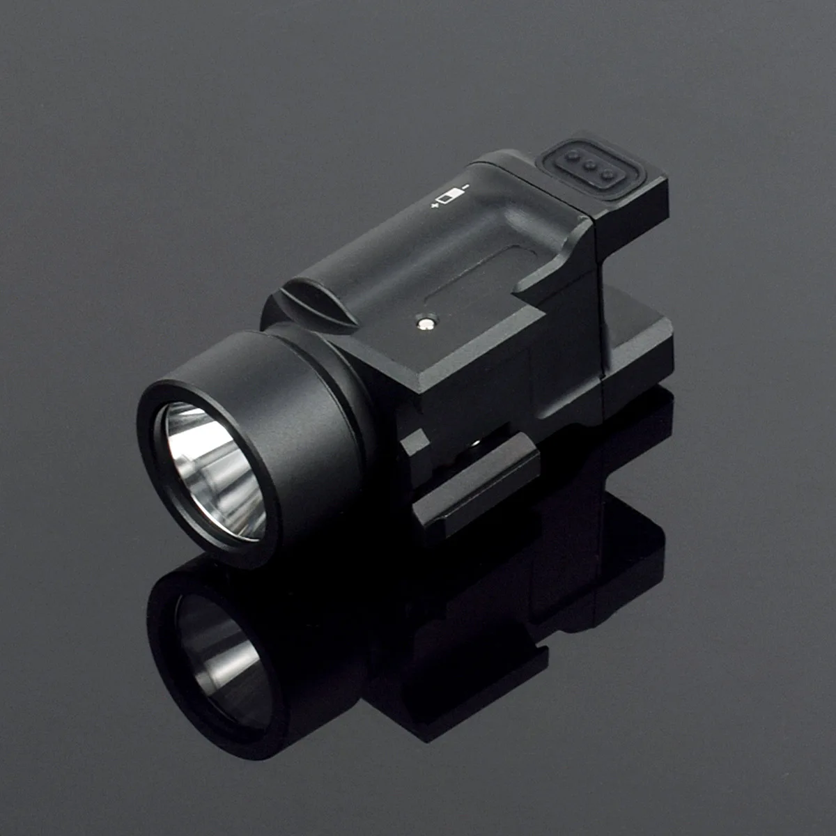 Luz LED táctica Klesch 1S para arma, linterna de explorador de caza, estroboscópica constante, Glock momentáneo 17 G19, compatible con riel de 20mm Airsoft - imagen 5