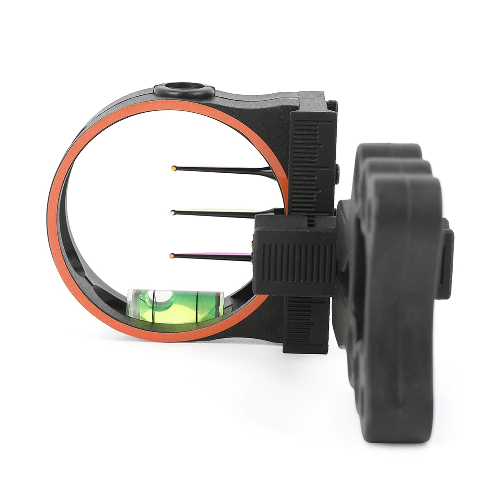 Mira de arco de 3 pines, arco compuesto de aleación de aluminio, mira de tiro con arco, mano derecha, entrenamiento de práctica de objetivo, fácil instalación - imagen 4
