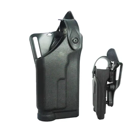 Funda táctica HK USP compacta para transporte de pistola, funda para cinturón, linterna, rodamiento, caza, pistola Airsoft, funda de caída rápida