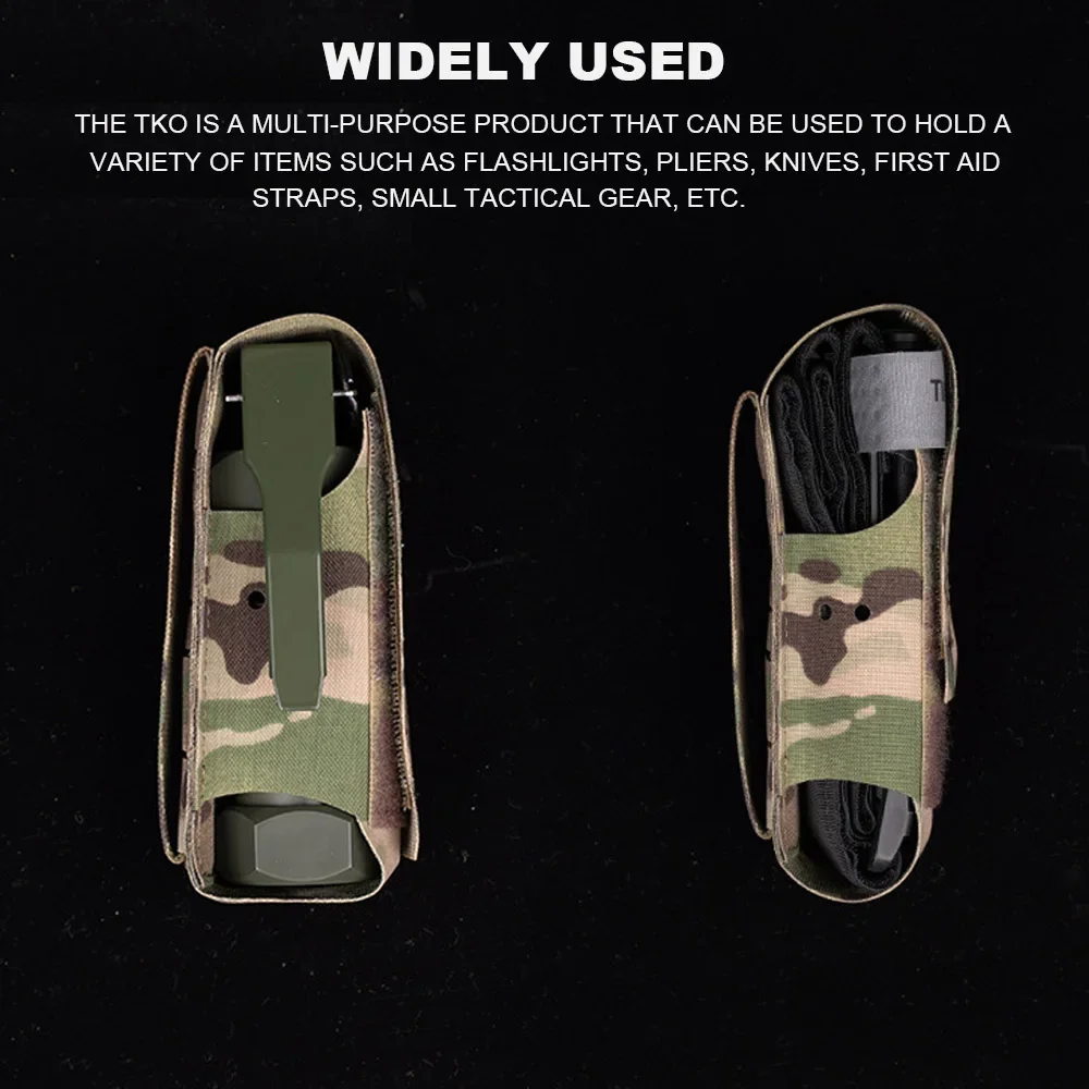 Bolsa táctica TKO para caza, bolsas de granada para bomba de humo Molle, herramienta para exteriores, linterna, torniquete EMT, bolsa para revistas Airsoft - imagen 2