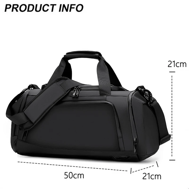 Mochila deportiva para Fitness, bolso para Yoga, gimnasio, senderismo, Camping, viaje, bolso cruzado para hombres y mujeres, bolsas de viaje de negocios con bolsillo para zapatos - imagen 4
