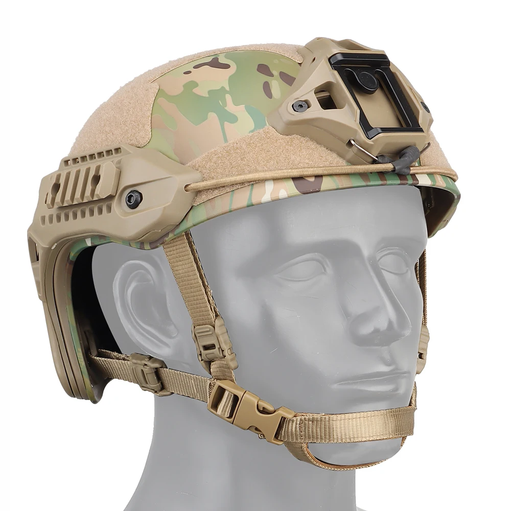 Multi-camo MK Helmet Tactical Hunting Airsoft Paintball CS Protective Helmet Motocross Cycling Sport Safy Helmet Cover Thicken - imagen 5