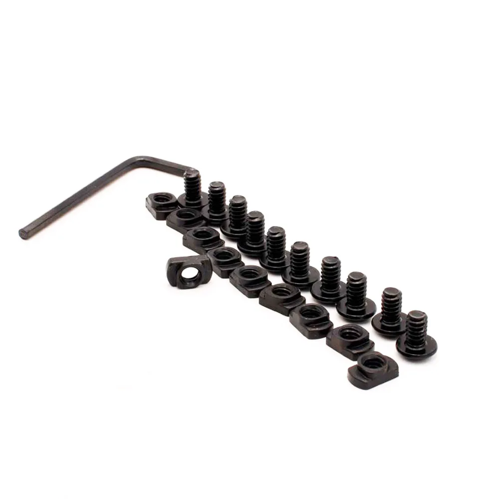 Paquete de 10 tornillos y tuercas de repuesto M-LOK para secciones de riel, con llave - imagen 2