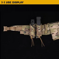 Bolsa táctica para revistas de pistola de 9mm, bolsas magnéticas de extracción rápida tipo tigre doble para caza al aire libre, bolsa de herramientas táctica Molle Airsoft