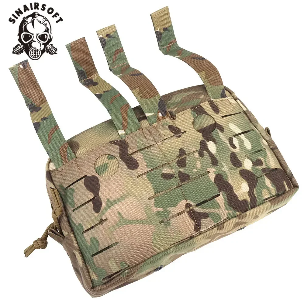 Bolsa táctica táctica estilo SS CCS GP, sistema de montaje MOLLE, bolsa de almacenamiento de utilidad con doble cremallera para caza con placa de chasis MKV - imagen 5