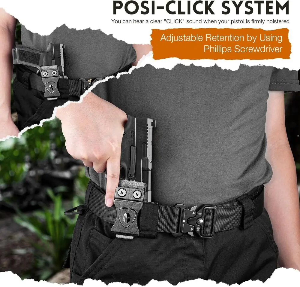 Compatible con pistola Canik Mete MC9, funda IWB Kydex con corte de garra y óptica, mira de montaje, sonido de clic de bloqueo, mano derecha - imagen 5