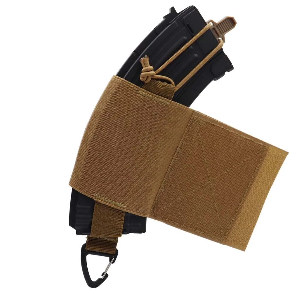 Soporte táctico elástico para Walkie Talkie, funda para Rifle, revista, chaleco, bolsa lateral para caza, gancho Airsoft para fácil transporte - imagen 5