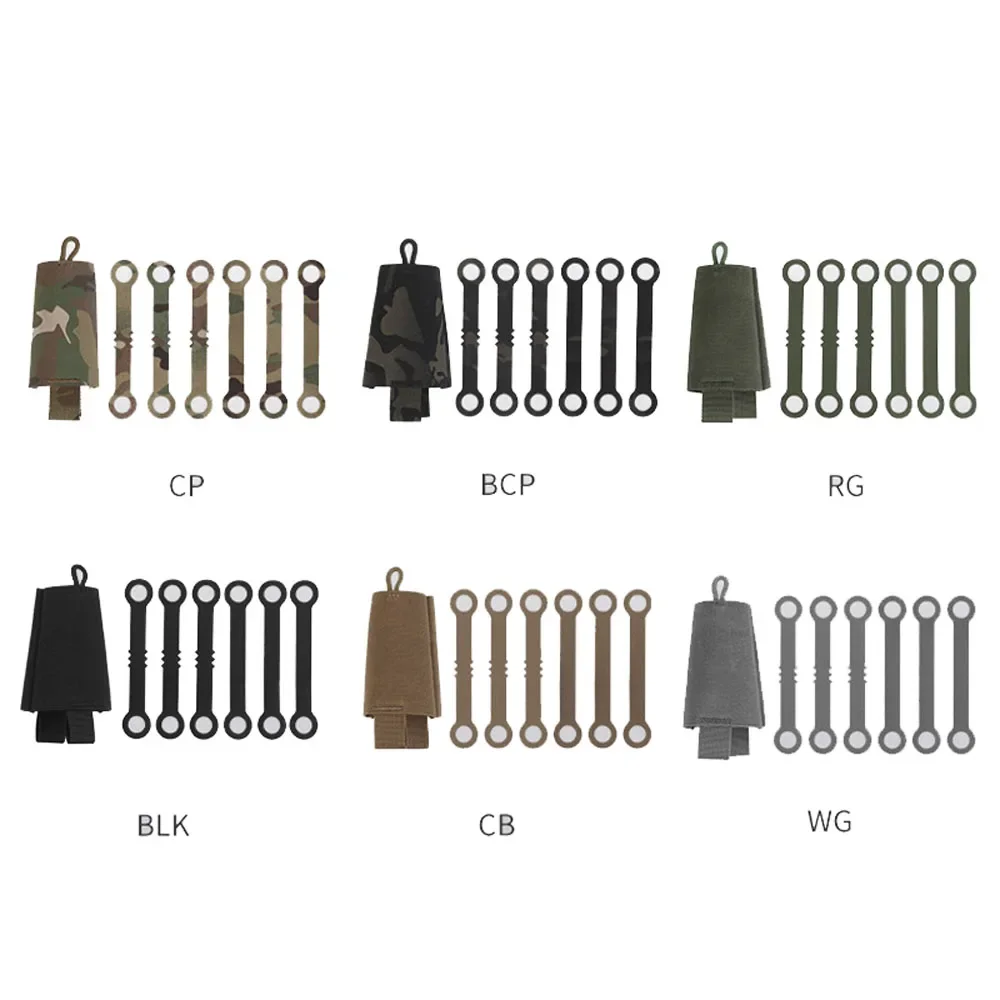 Bolsa para palos fluorescentes brillantes, soportes tácticos para Chemlight, paquete de 6 bolsas de almacenamiento para palos brillantes, equipo de caza al aire libre - imagen 5