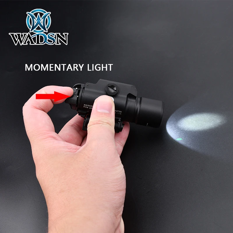 SF X400 Ultra linterna láser roja/verde colgante para pistola G17 Airsoft Scout Light 20mm Rail X300 luz de caza - imagen 5