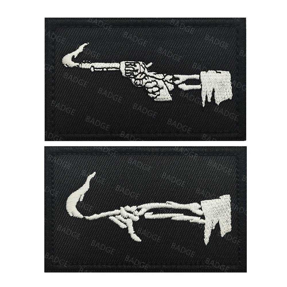 Lucky FOG Forward Black Canoa Barbanegra Blackheart Parche Corporativo Insignia Grupo Bordado Emblema Parches - imagen 2