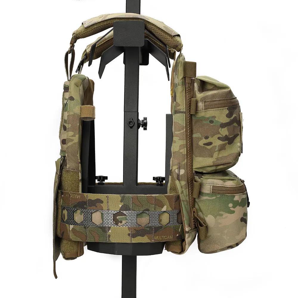 Emersongear-Chaleco táctico para FRO Style V5, Panel trasero, doble bolsa con cremallera, mochila multiusos, caza, senderismo, combate, nailon - imagen 5