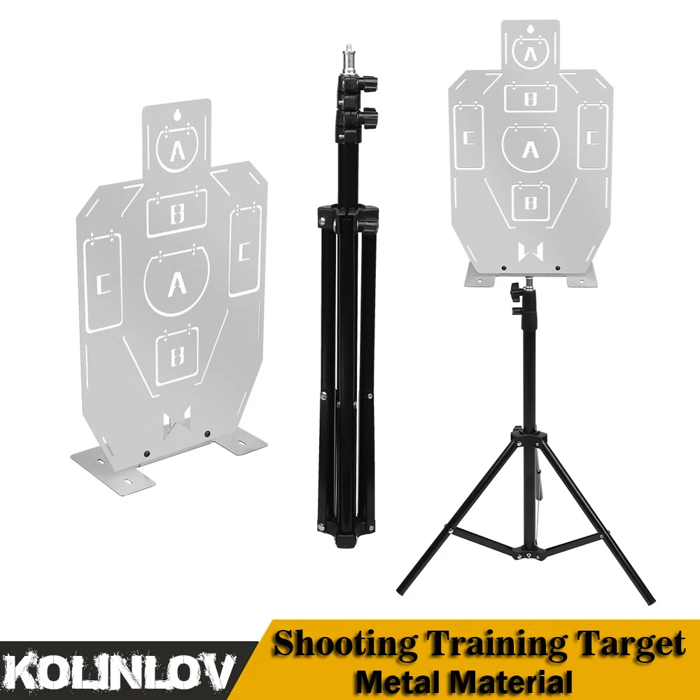 Objetivo de entrenamiento de tiro SUS 304, Material metálico, caza táctica, Airsoft, BBS, Paintball - imagen 2