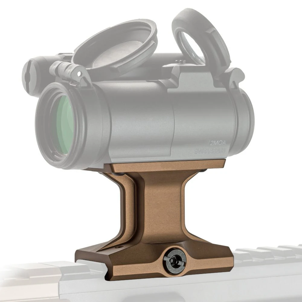 Hiehgt-Soporte de punto rojo para mira de punto rojo, 1,54, 1,93 pulgadas, Línea Central óptica, hecho de aluminio CNC, negro, FDE - imagen 2