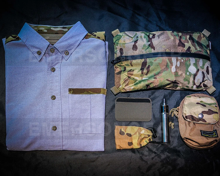 Emersongear, bolsas de almacenamiento tácticas EDC, herramienta con cremallera, bolsa Airsoft DWR para caza al aire libre, bolsa para senderismo, soporte EM9050 - imagen 2