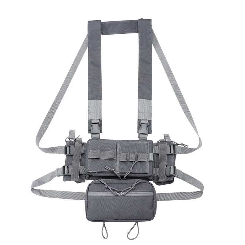 Chaleco táctico MK3 MOLLE para airsoft y combate militar - imagen 3