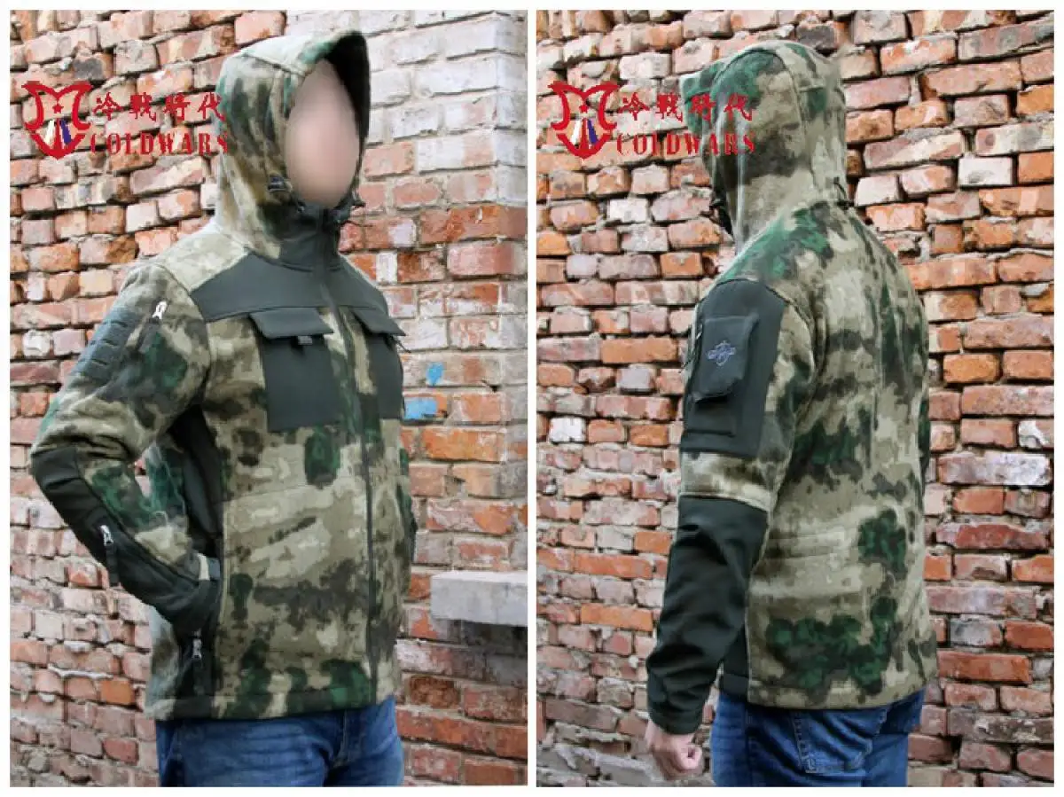 Abrigo táctico de concha suave con capucha para soldado especial storm S de Ejército Ruso - imagen 5