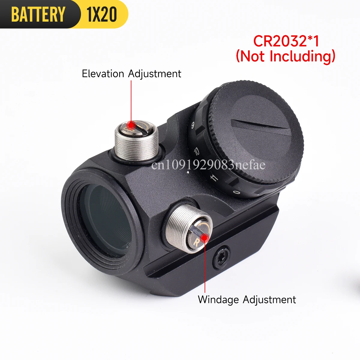 Mira óptica táctica roja y verde, mira réflex, mira holográfica para caza, compatible con Rifle de riel de 11/20mm para tiro de caza Airsoft - imagen 4