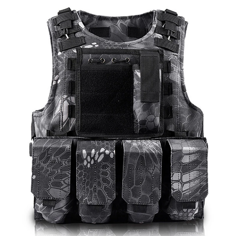 Chaleco táctico de camuflaje para niños, equipo de caza para Airsoft, uniforme de francotirador, ropa deportiva - imagen 5