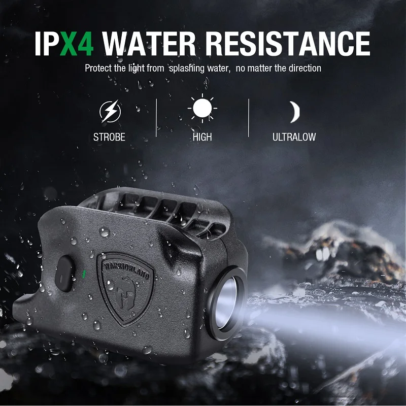 Glock 43/43X, no compatible con G43X MOS, Mini SL1 luz de pistola táctica 150 lúmenes, no proporciona batería, funda táctica para pistola Kydex - imagen 3