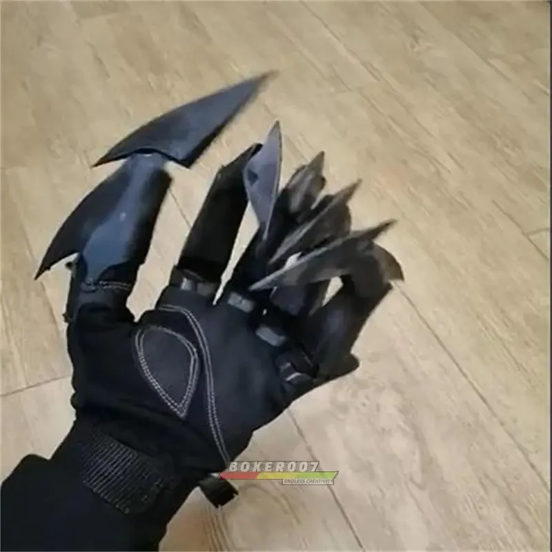 Guantes de Robot mecánico, guantes de tecnología negra, accesorios de mano mecánicos de sentido avanzado, articulación de pata de mano movible - imagen 5