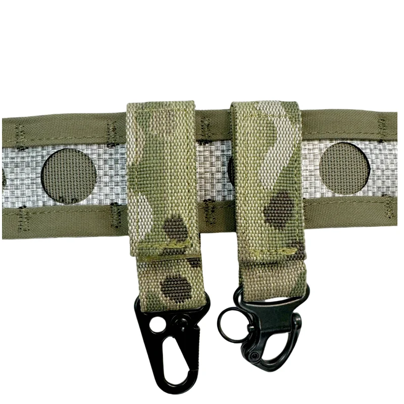 Gancho táctico de nailon para llave, hebilla de correas, sistema colgante, hebilla de cinturón Molle, chaleco, accesorios de Metal colgantes, equipo