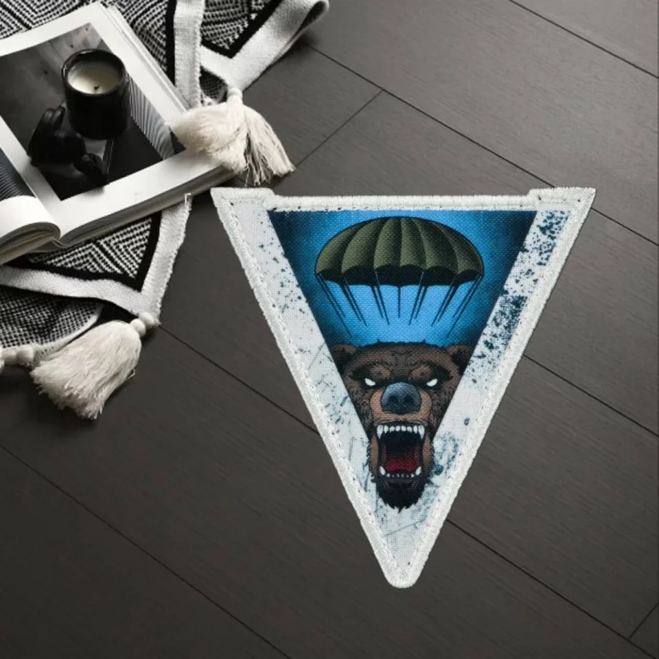 Parches tácticos de fantasma con estampado divertido de gato, cachorro, moral, insignia militar, gancho y bucle, mochila, ropa, pegatinas decorativas, brazaletes - imagen 2