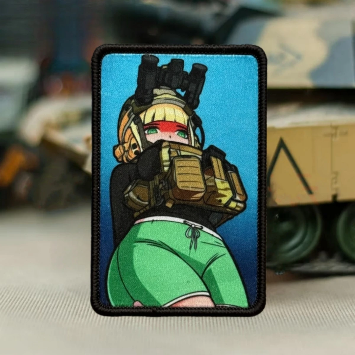 Parche táctico militar anime con velcro gancho-bucle para ropa - imagen 5