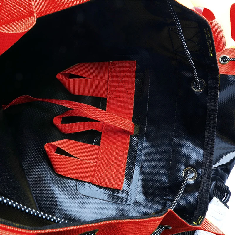 Bolsa de cuerda de escalada de 30L/45L/55L, equipo de exploración de cuevas al aire libre, almacenamiento, resistente al desgaste, mochila para rappel en cascada de rescate - imagen 5