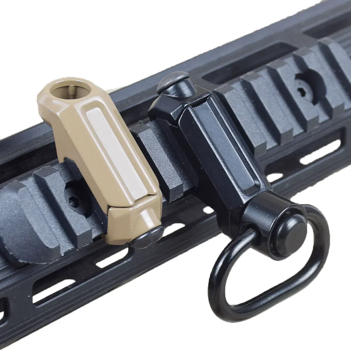 Eslinga táctica QD giratoria de 20mm, montaje en riel Picatinny Mlok, correa de Metal RSA GBB, Base de hebilla, accesorios de montaje de desmontaje rápido para pistola - imagen 4