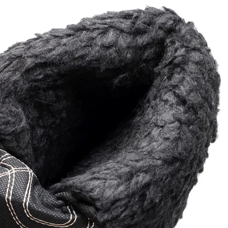 Zapatos altos impermeables térmicos para hombre, botas de nieve antideslizantes, de lana gruesa, ultraligeras, para caza y pesca al aire libre, para invierno - imagen 5