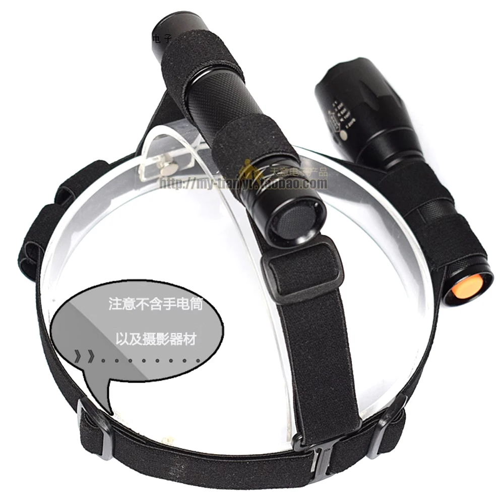 Correa para la cabeza, diadema de montaje, correa para la cabeza negra, soporte para diadema, correa fija para linterna con batería 18650, diámetro de 20-25mm - imagen 2